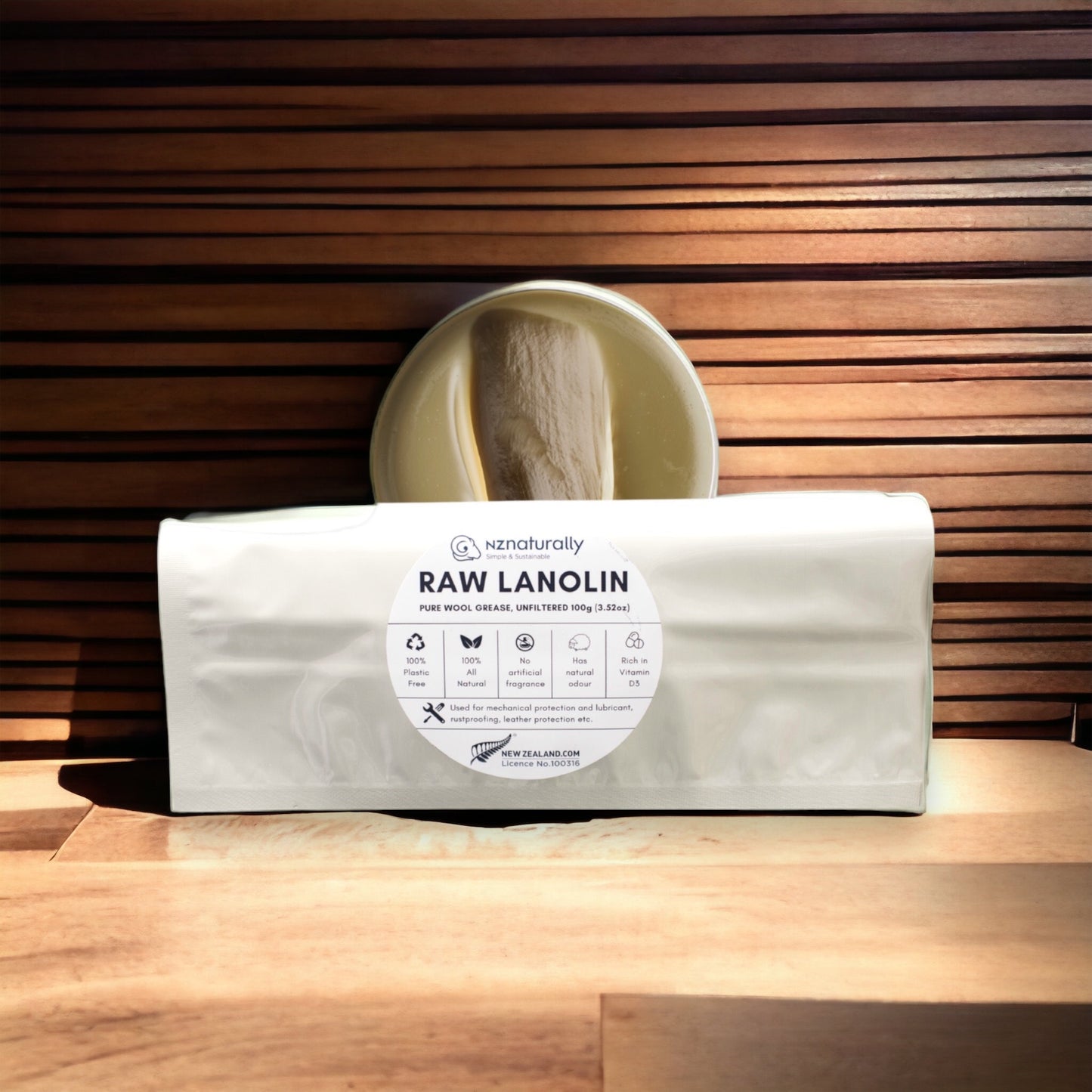 Pure New Zealand Lanolin - Raw, Sachets (100g - 400g)