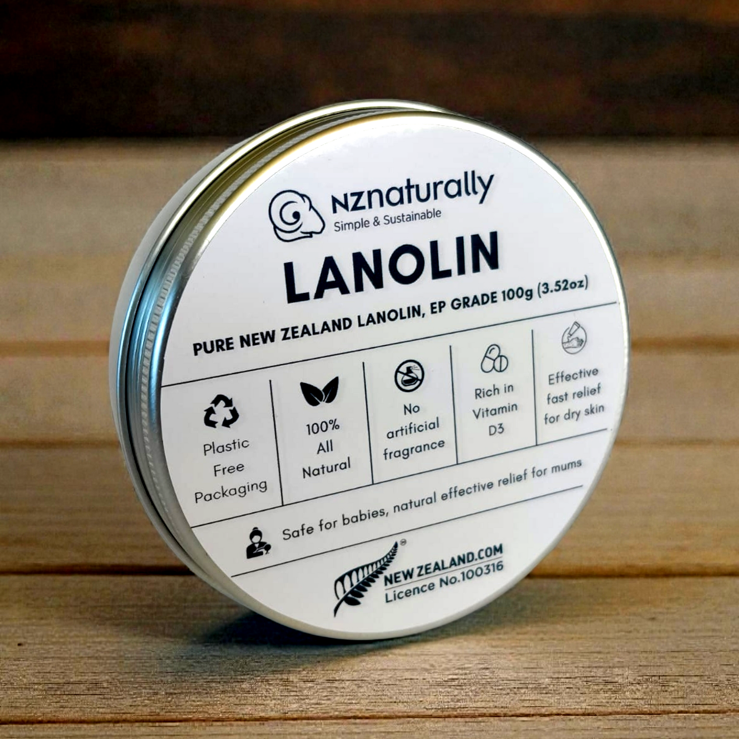 Pure New Zealand Lanolin - EP Grade, Jars (100g - 600g)