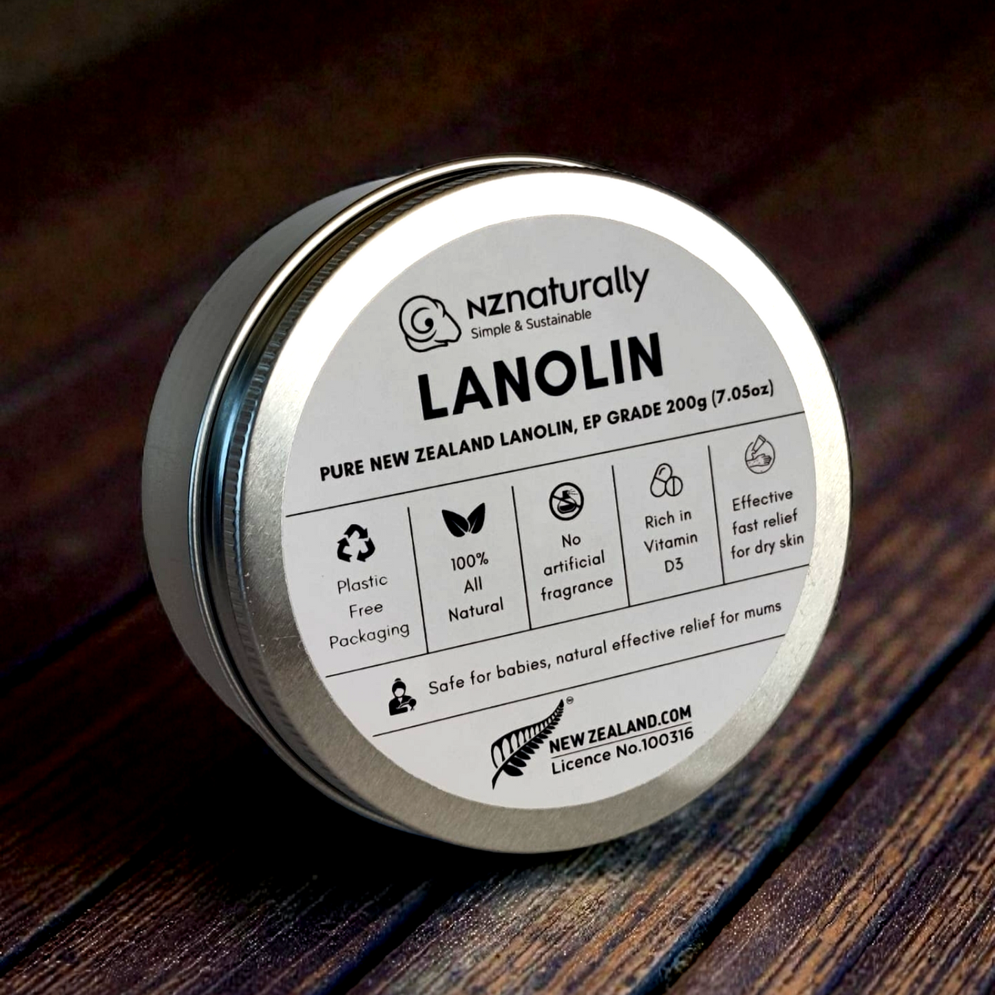 Pure New Zealand Lanolin - EP Grade, Jars (100g - 600g)