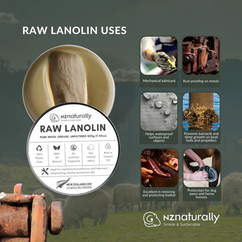 Bundle 4: 1x 100g EP Grade Lanolin, 1x 100g Raw Lanolin