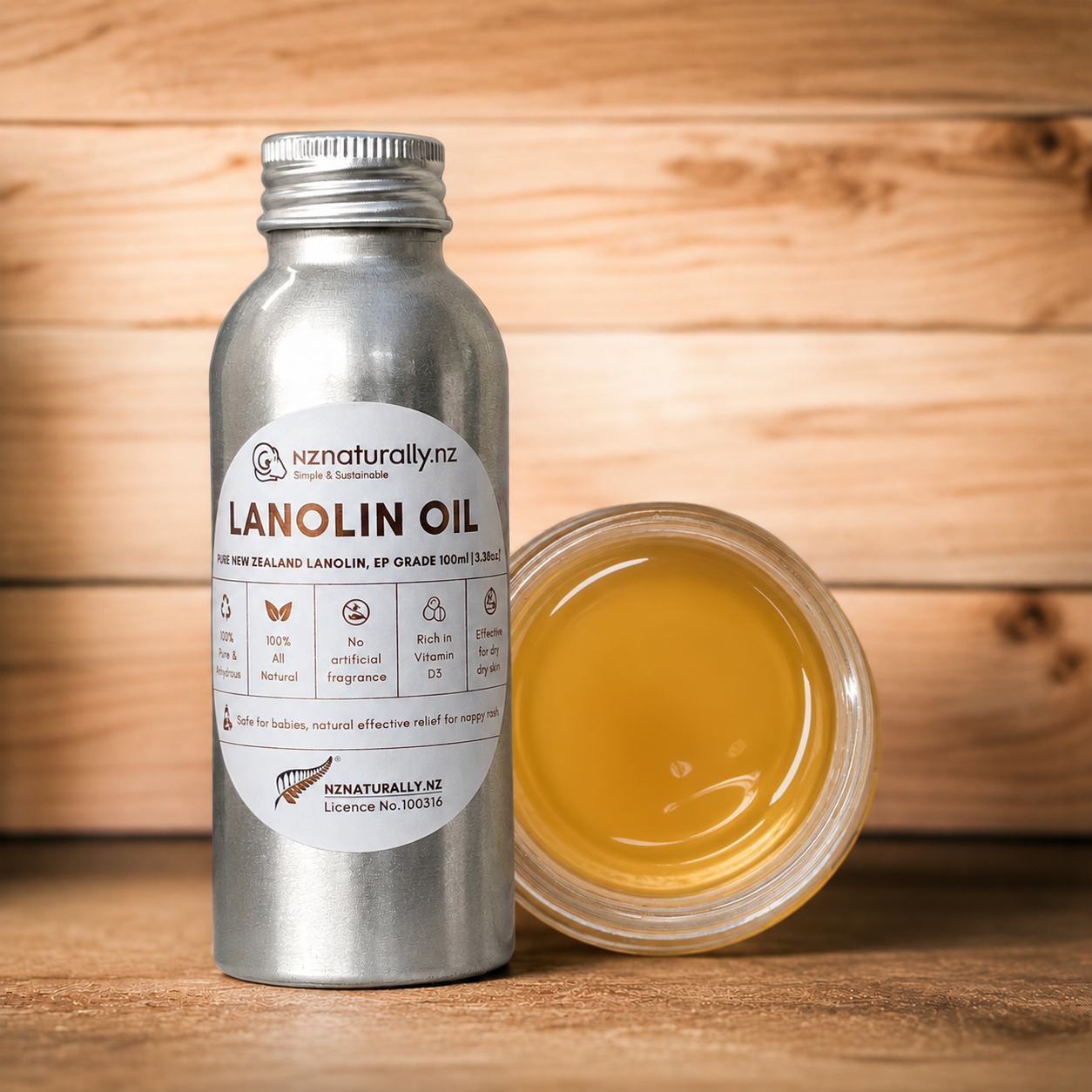 Pure NZ EP Grade Lanolin Oil (100ml - 400ml)