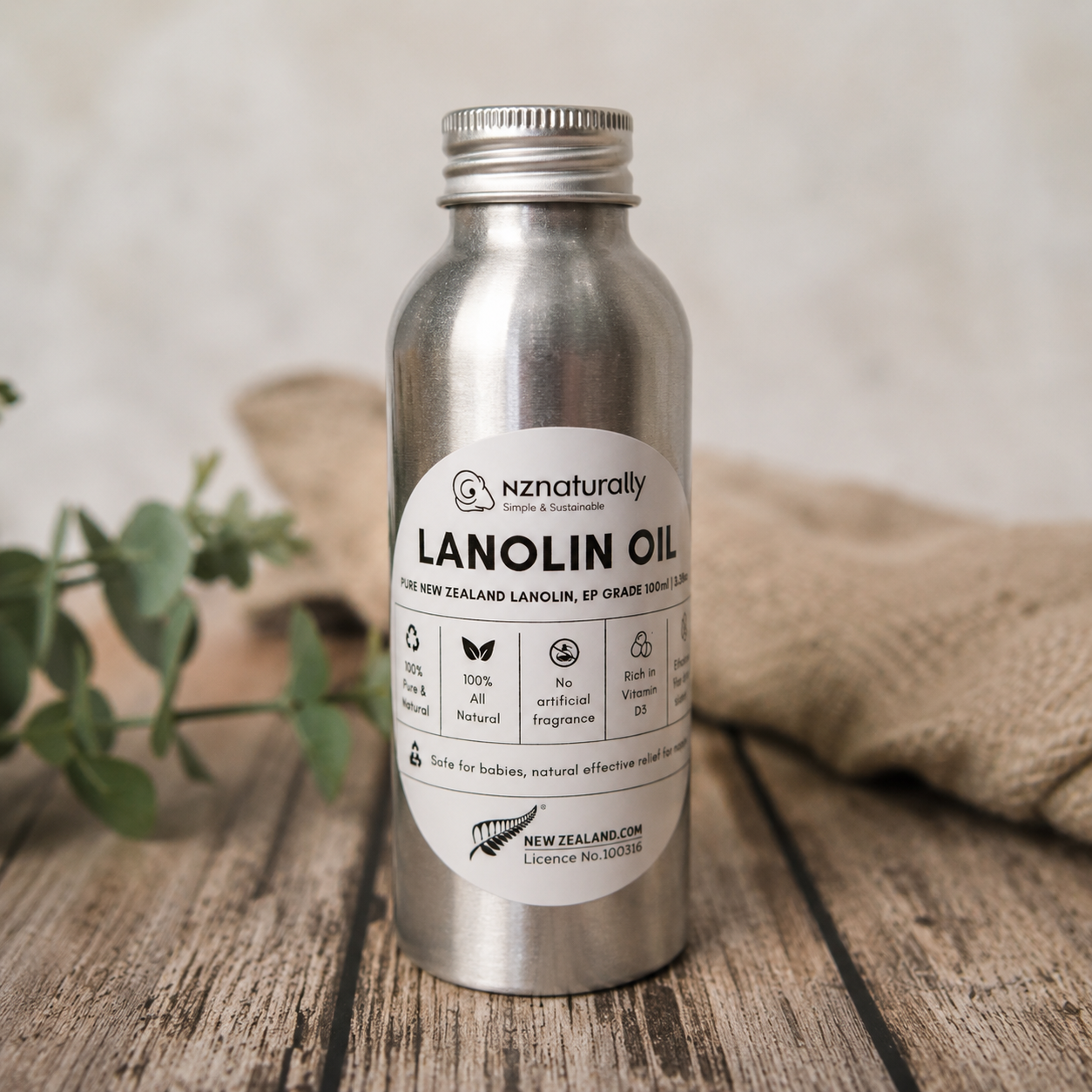 Pure NZ EP Grade Lanolin Oil (100ml - 400ml)