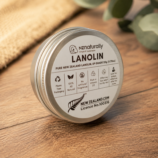 Pure New Zealand Lanolin - EP Grade, Jars (20g)
