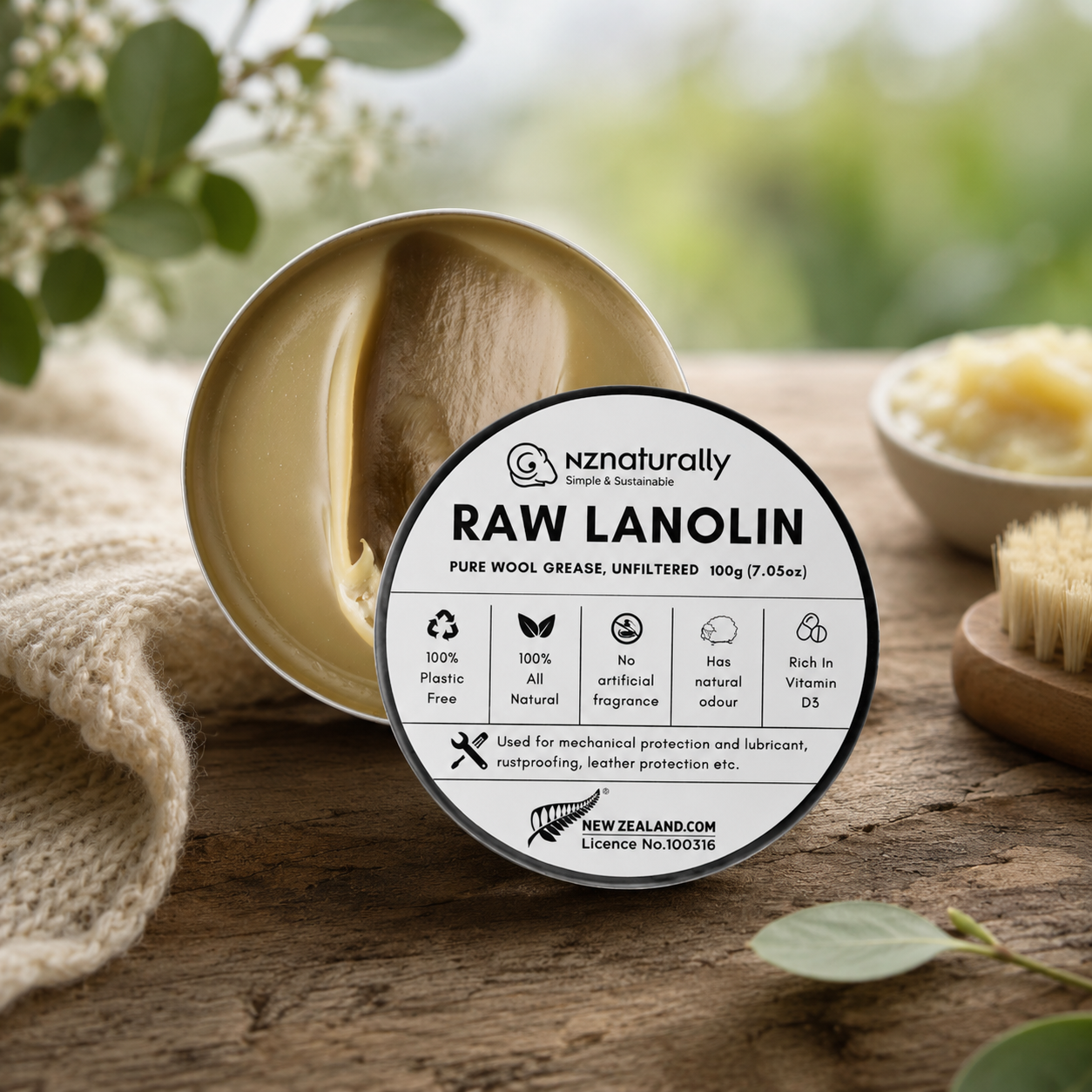 Pure New Zealand Lanolin - Raw, Jars (100g - 600g)
