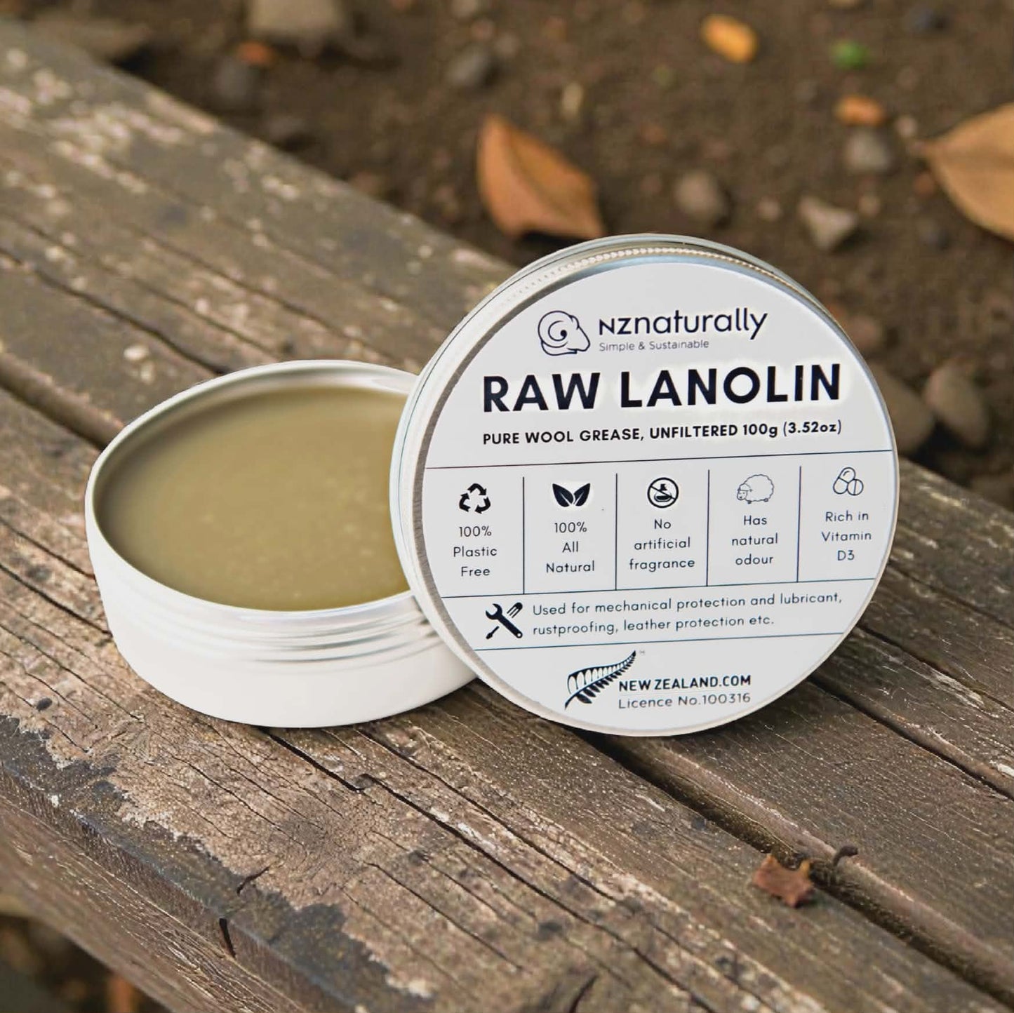Pure New Zealand Lanolin - Raw, Jars (100g - 600g)