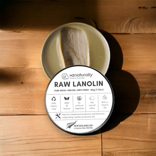 Pure New Zealand Lanolin - Raw, Jars (100g - 600g)