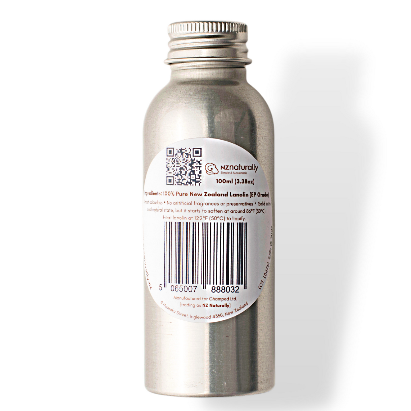 纯新西兰 EP 级羊毛脂油 (100ml - 400ml) 